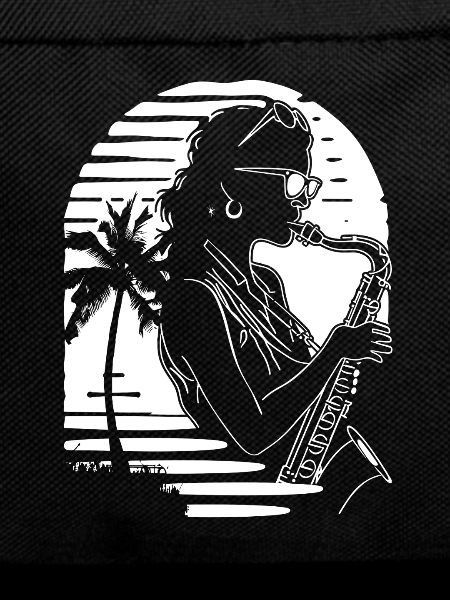 Saxophonistin Skizze