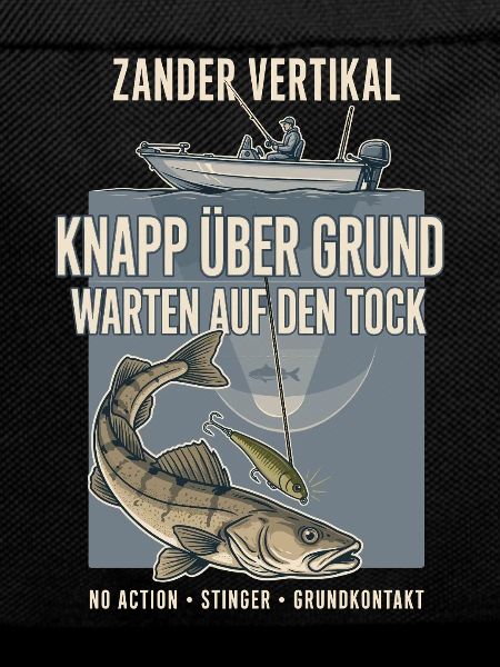 Zander Vertikal Knapp Über Grund