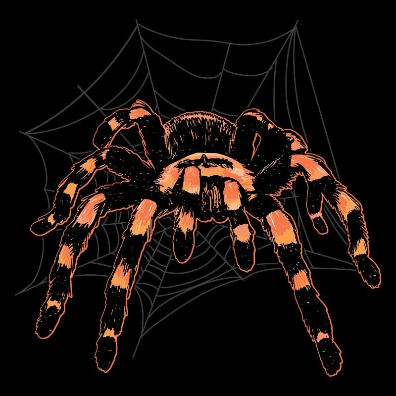 Araignée de compagnie propriétaire de tarentule rétro