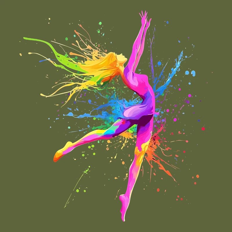 Danseuse Colorée Danseuse Professeur de Danse Cadeau