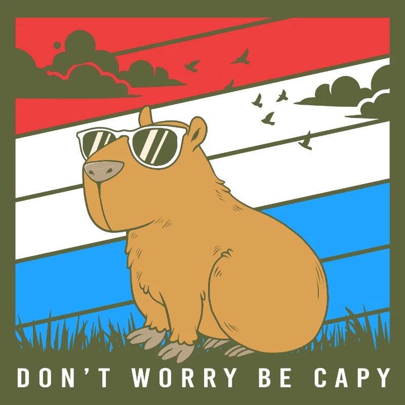 Dont Worry Be Capy Capybara