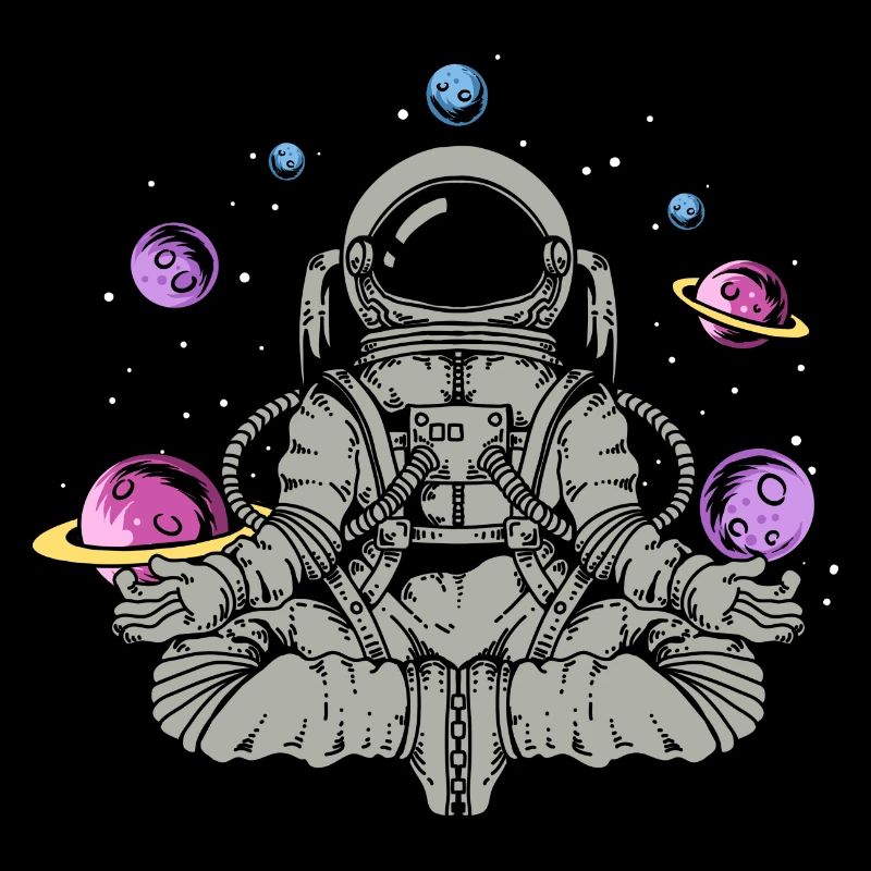 Yoga Astronaut Space Planets