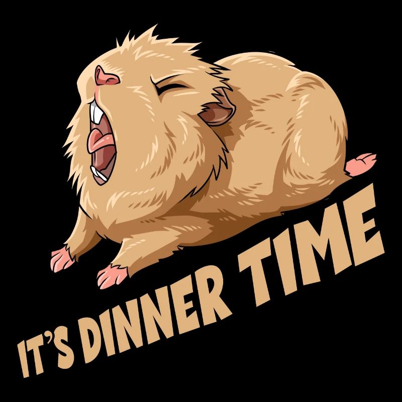 Meerschweinchen It's Dinner Time
