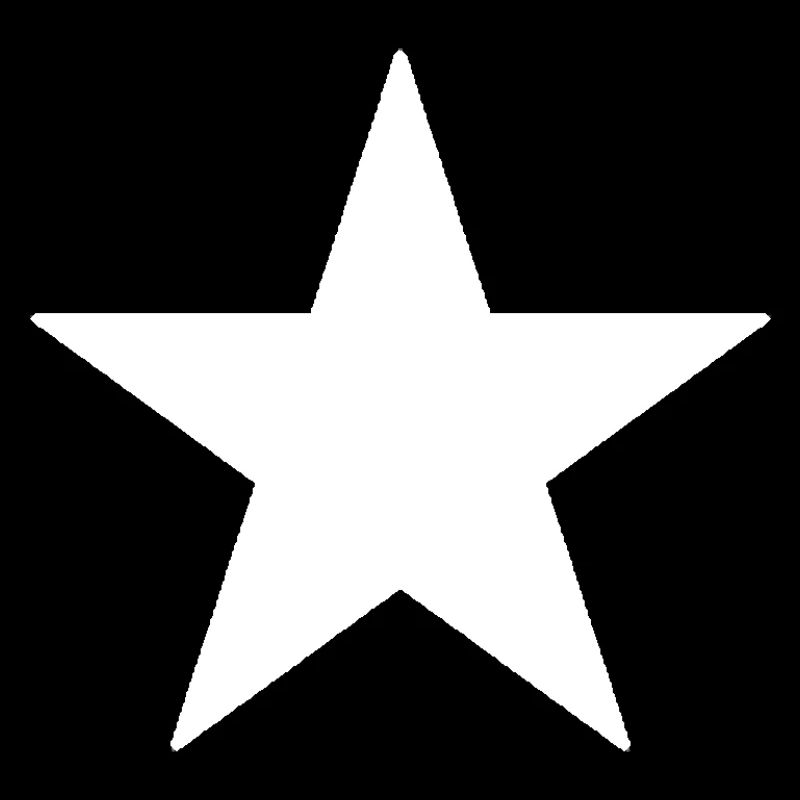 White Star on Black Background