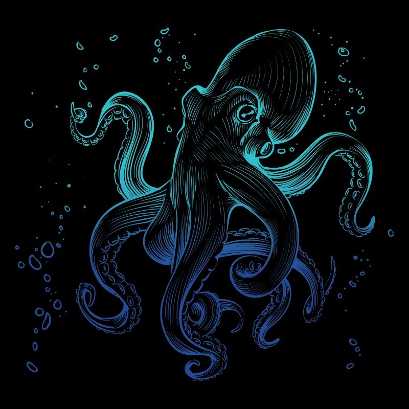 Octopus Squid Art Polyp Ocean