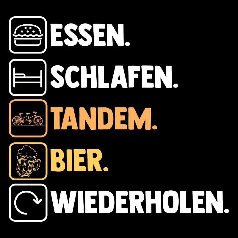 Fahrrad Radfahrer Bier Tandem