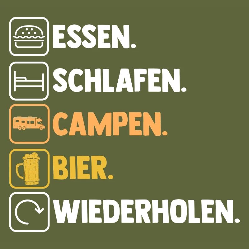 Wohnmobil Wohnwagen Bier Camper Camping