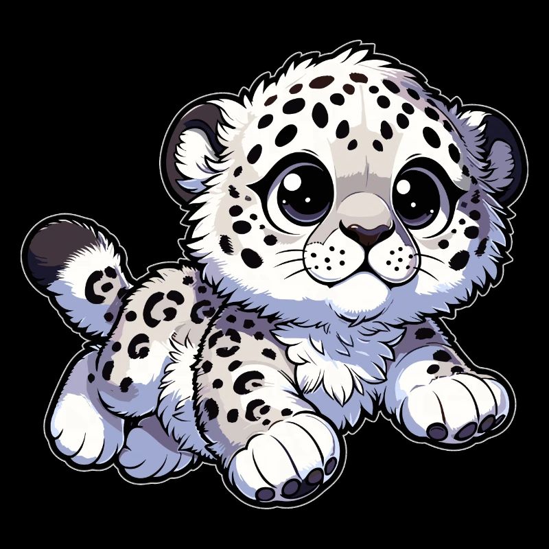 Schneeleopard Leopard Weißer Leopard