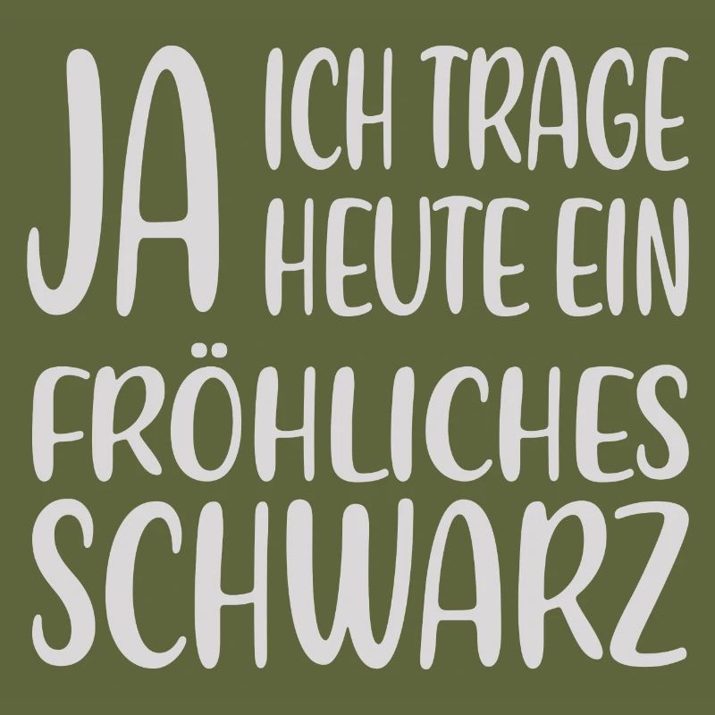 Fröhliches Schwarz – Statementshirt