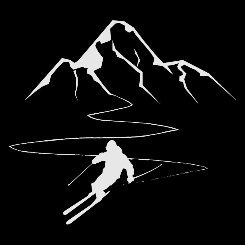 Capricorn on ski with ski goggles and ski hut