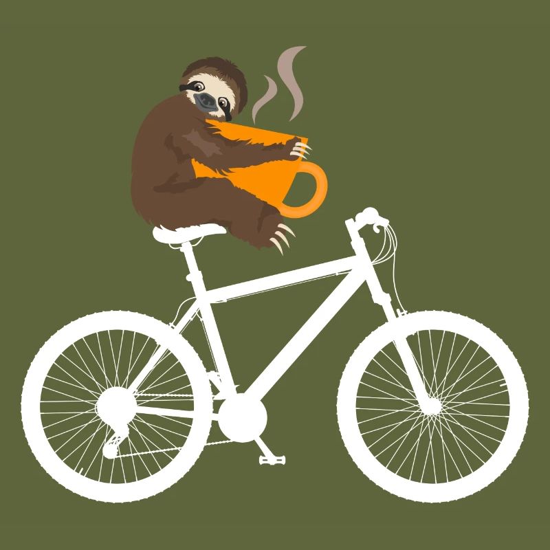 Funny Bicycle Sloth