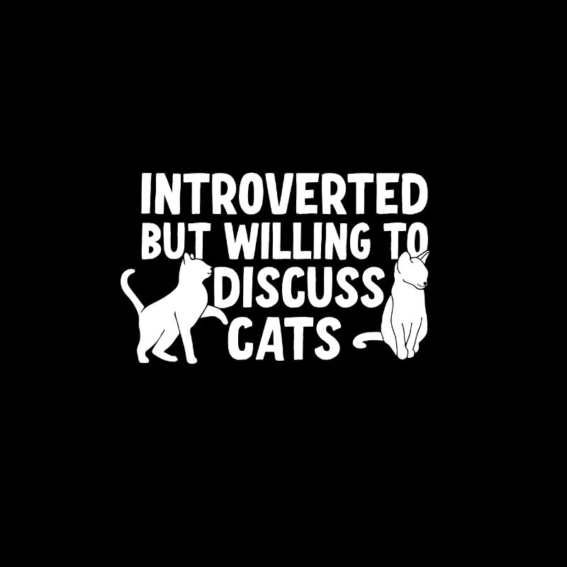 Introvertiert aber bereit über Katzen zu sprechen
