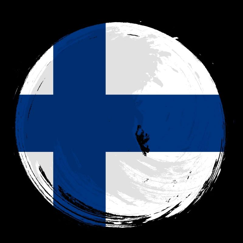 Drapeau finlandais Suomi Drapeau finlandais Look utilisé
