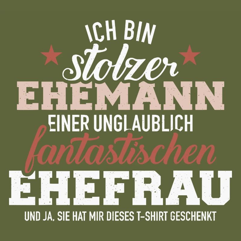 Stolzer Ehemann von fantastischer Ehefrau