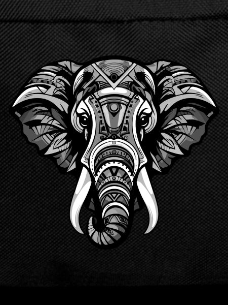 Elephant Head Portrait Animal