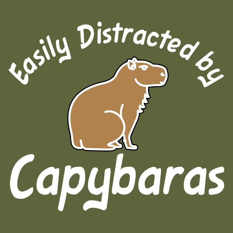 Facilement distrait par Capybaras capybara