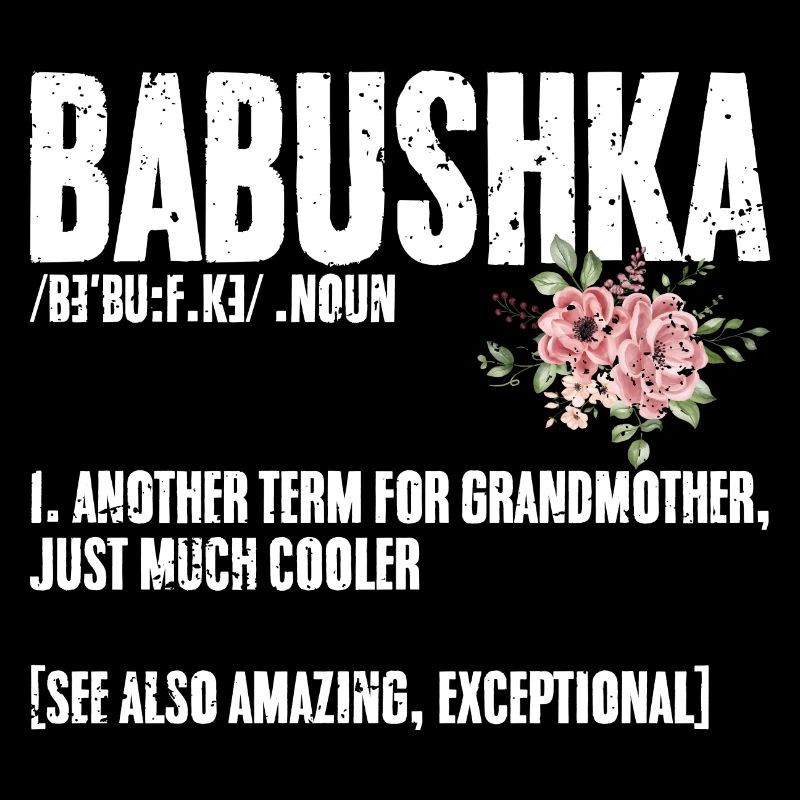 Cool Babouchka Définition pour une grand-mère russe