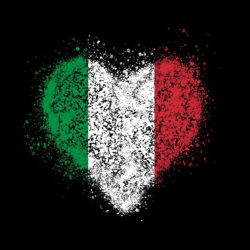 Cœur du drapeau italien