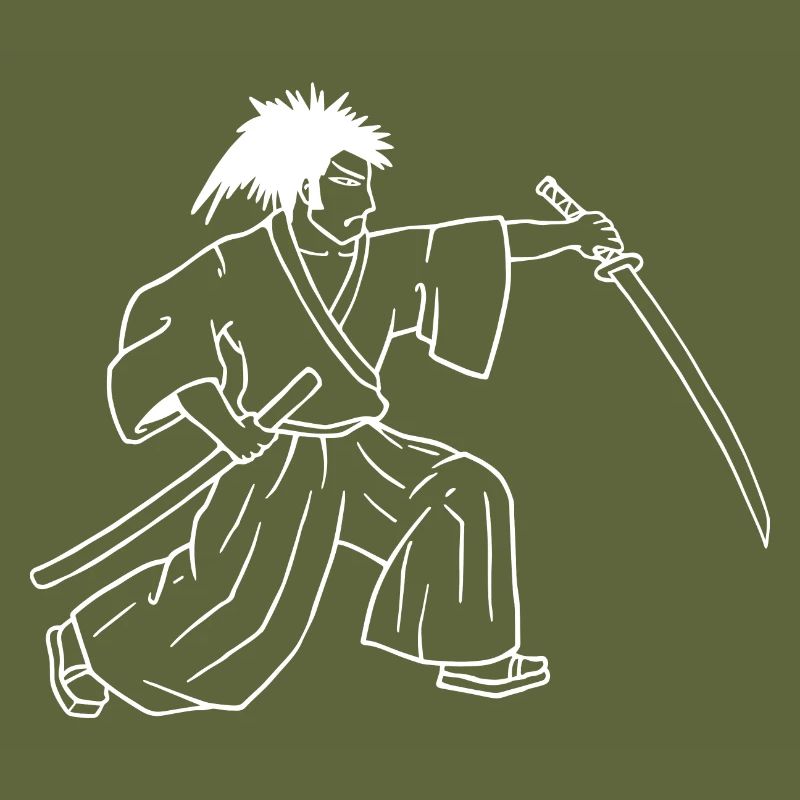 Samurai im Kampf