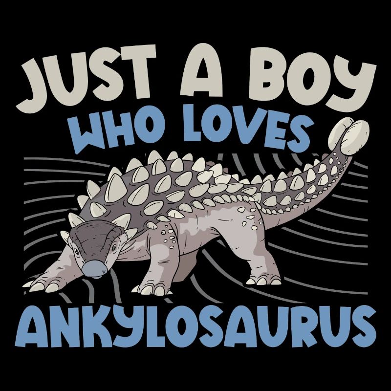 Juste un garçon qui aime Ankylosaurus Dinosaur Dino