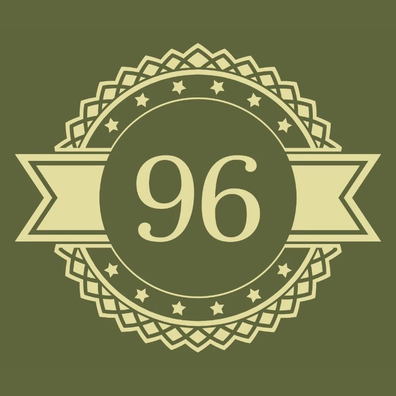 96 Number Emblem