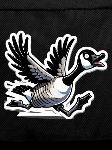 Funny Canadian Goose Illustration