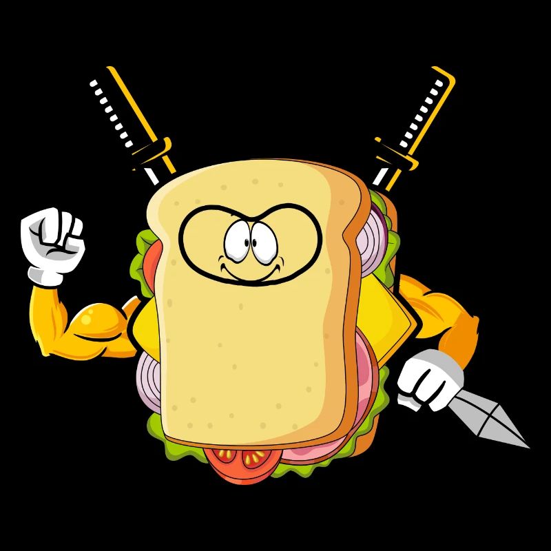 Sandwich Ninja Karate Warrior Japan Geschenk