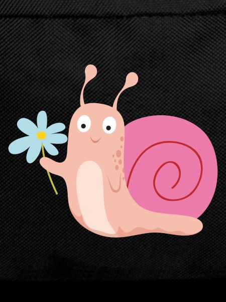 Schnecke mit Blume