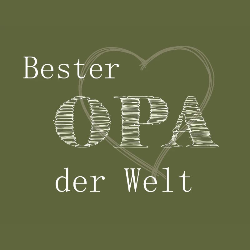Bester Opa mit Herz Design