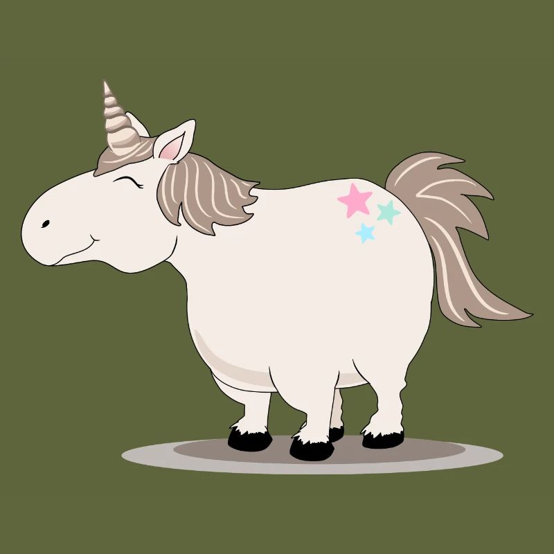 Thick cute unicorn