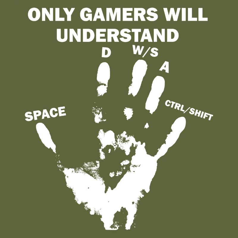 PC gamer hand