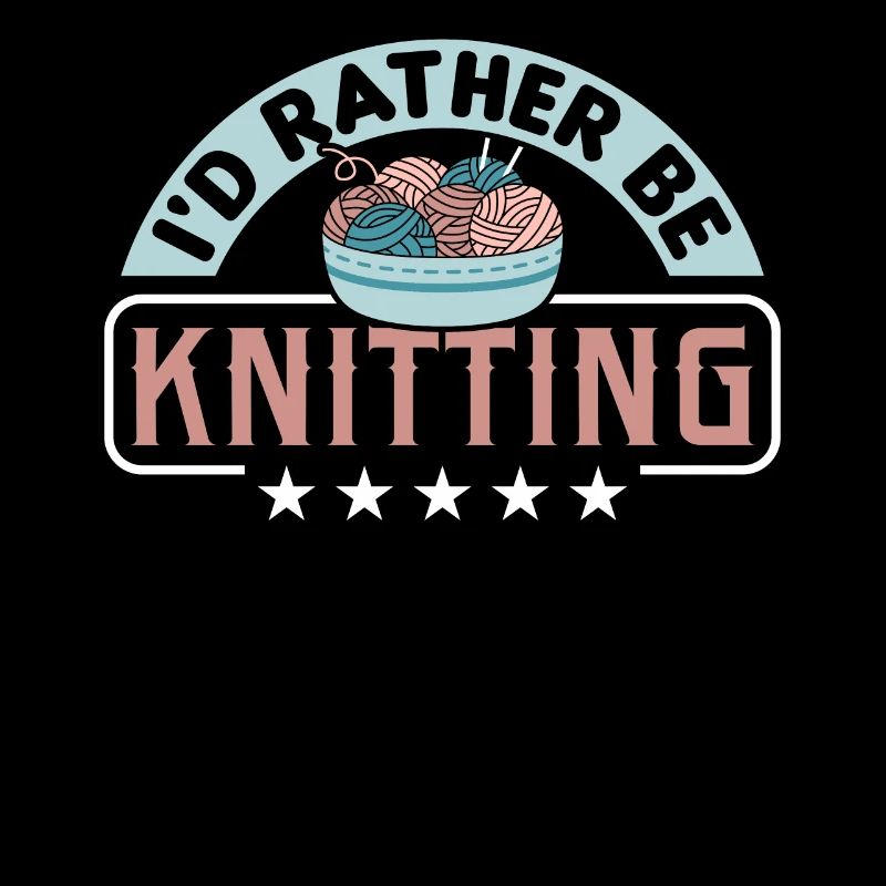 Handarbeit Stricken lustiger Strick Spruch