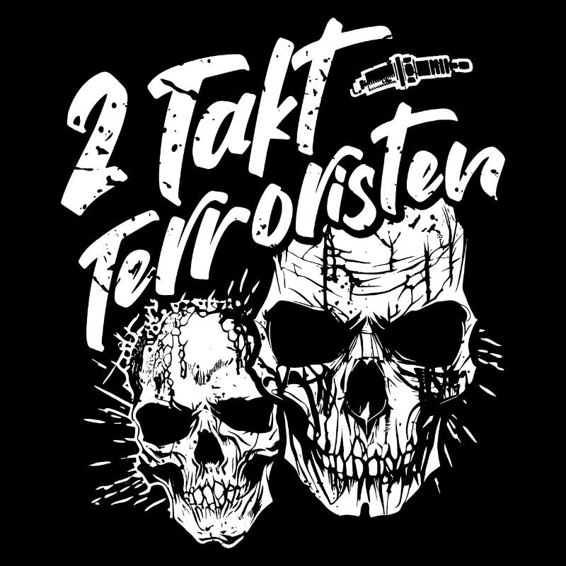 2 Stroke Terrorists - Moped Driver Skulls
