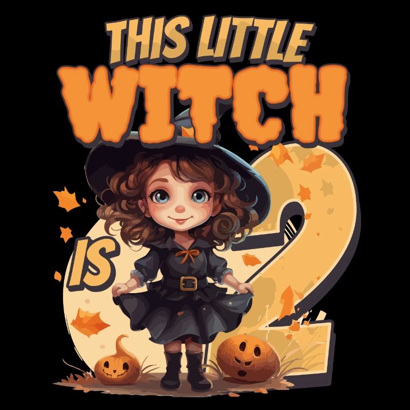 This little witch is 2 - two years - 2.