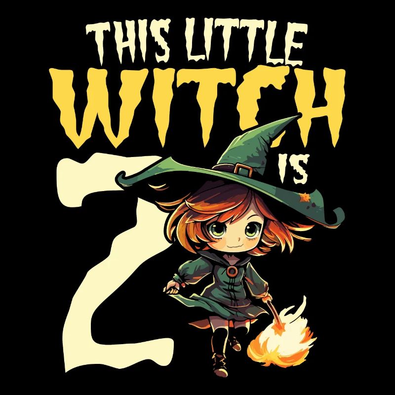 This little witch is 2 - two years - 2.