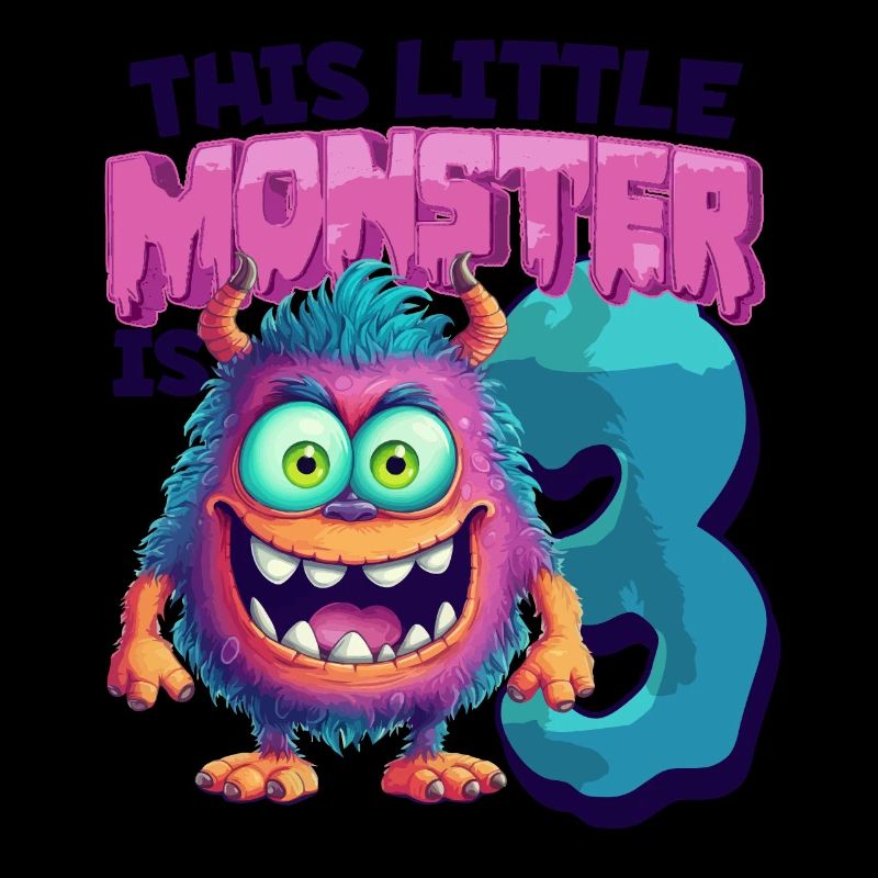 Ce petit monstre a 3 - trois ans - 3.