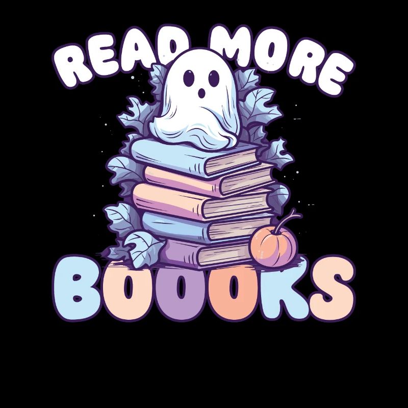 Groovy Read More Boooks Geist Halloween