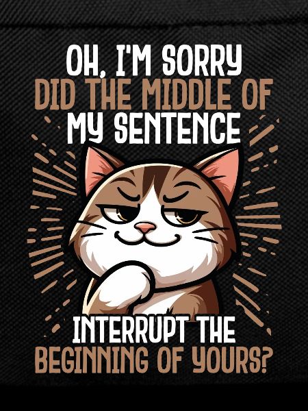 Sarcastic Cat Pose Funny Introvert