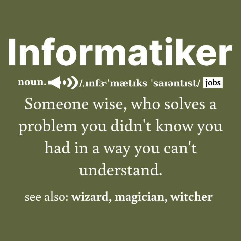 IT Informatik Informatiker Computerarbeit Geschenk