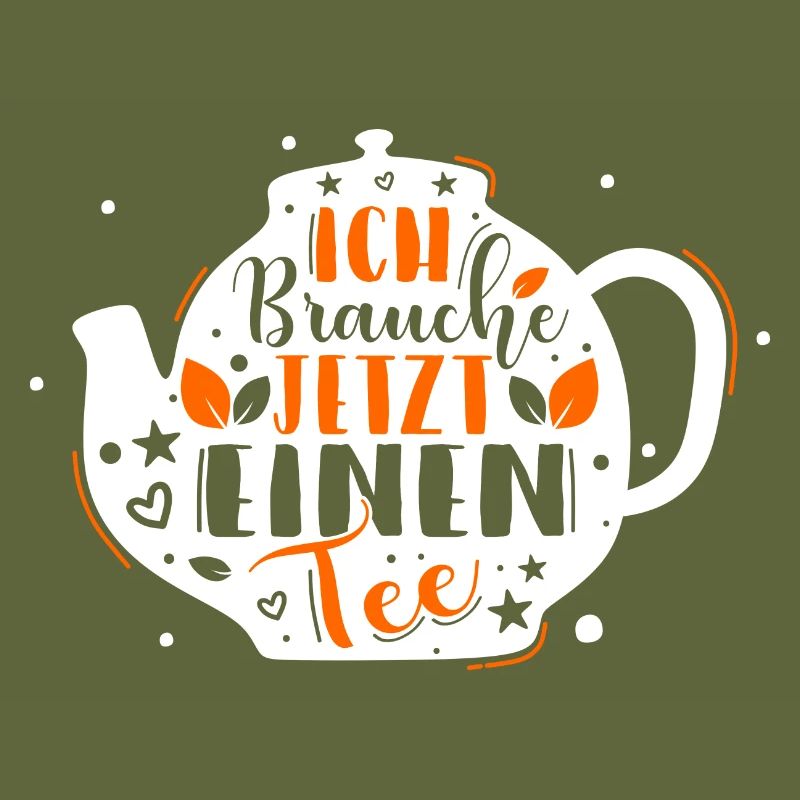 Lustiges gemütlich Bio Tee Trinker Spruch design