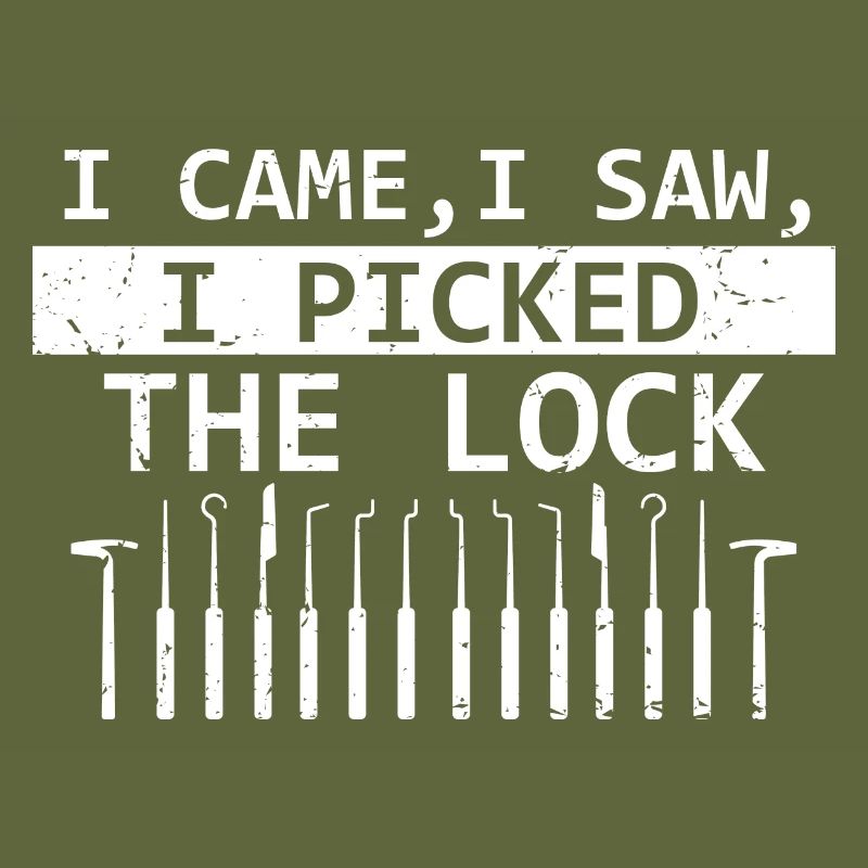 Lock Picking Locking Technician Schlossdienst Design