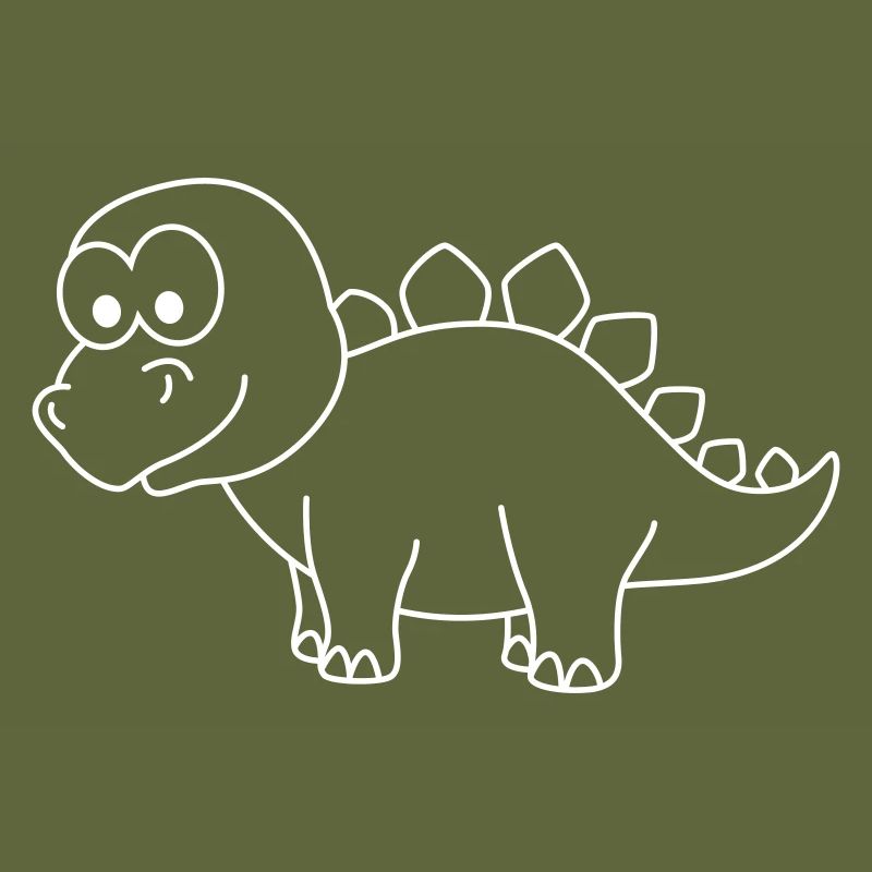 Dinosaur stegosaurus Comic