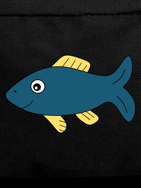 blue fish comic fish