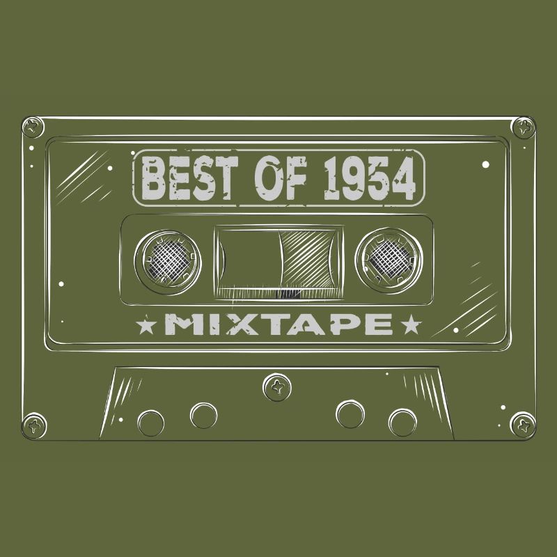 1954 Geburtstag Mixtape Kassette Retro