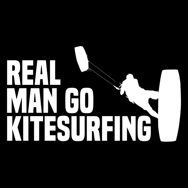 Echter Mann Go Kitesurfing Kiteboarding Kiteboard