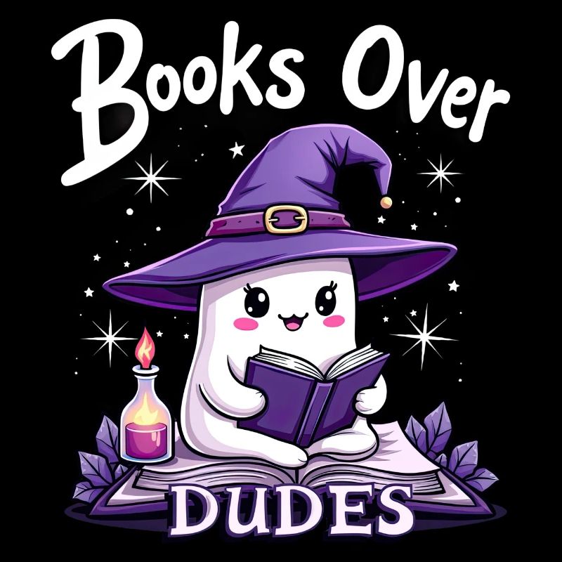 Ghost Woman Loves Reading Halloween