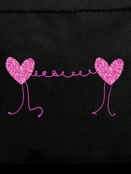 hearts pink glitter pattern
