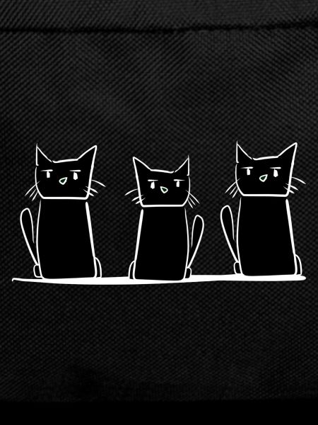 three cats cat line animals