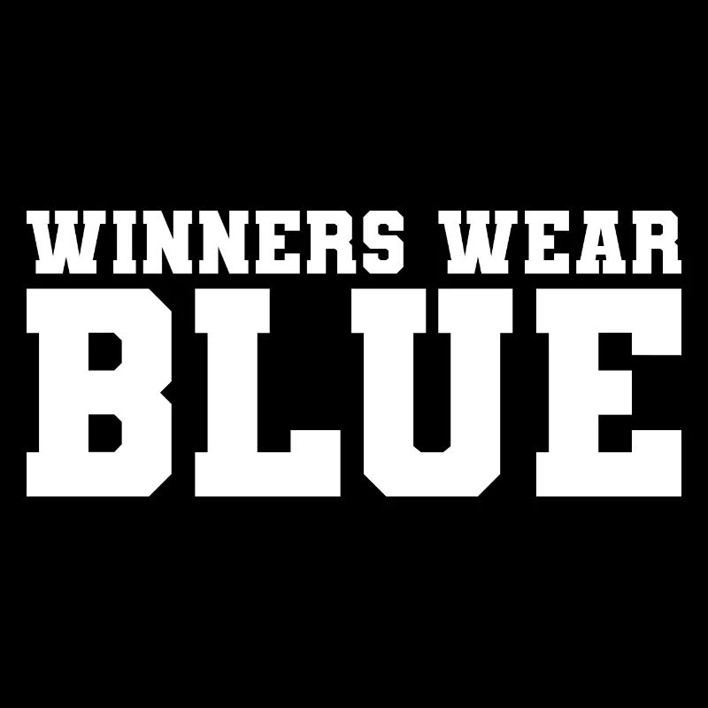 Winners Wear Blue Tank