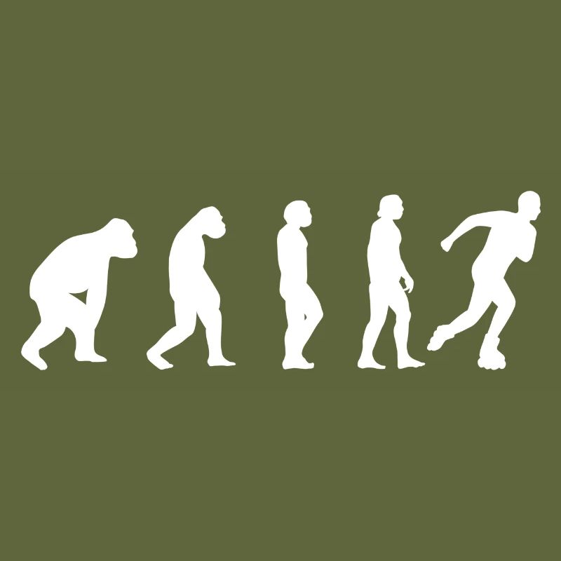 Inline Skating Skater Roller Skate Evolution Gift
